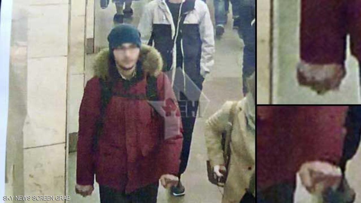 صورة تظهر الانتحاري الذي نفذ الهجوم في محطة مترو سان بطرسبرغ
