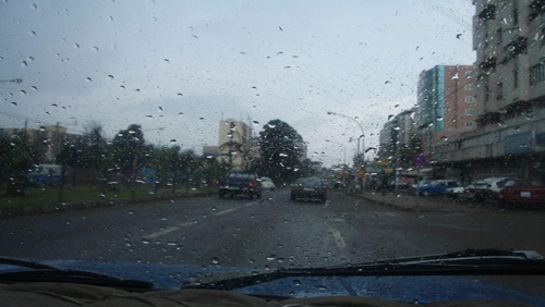 سقوط أمطار في بورسعيد
