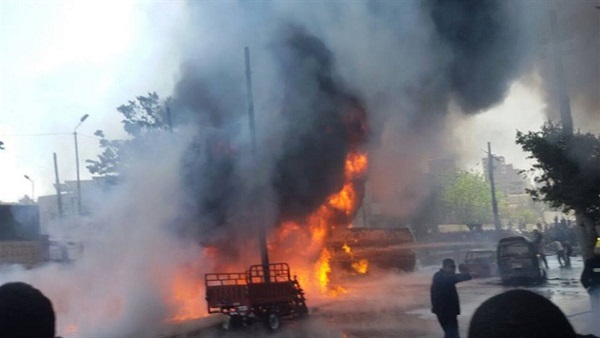 حريق سيارة بالقاهرة