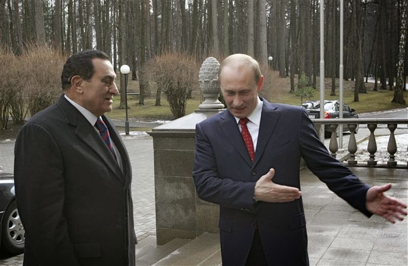 فلاديمير بوتين وحسنى مبارك