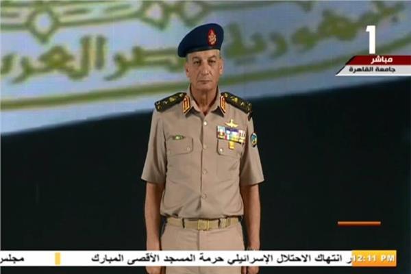 لفريق أول محمد زكى القائد العام للقوات المسلحة