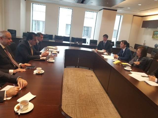 وزير التعليم العالى يلتقى بعمدة طوكيو ونائب رئيس هيئة الجايكا اليابانية