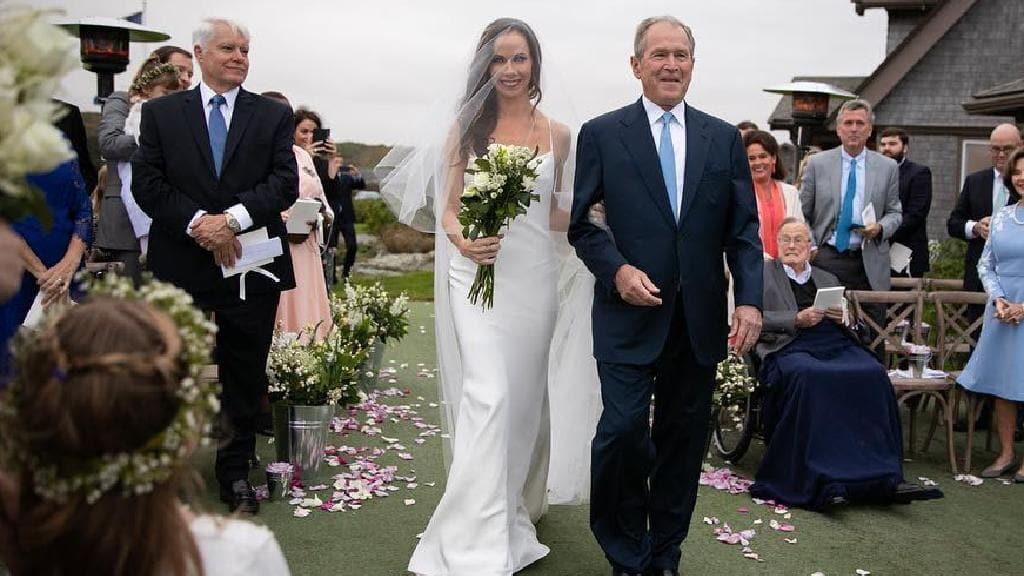 حفلة سرية وبسيطة.. هكذا احتفلت ابنة جورش بوش بزفافها