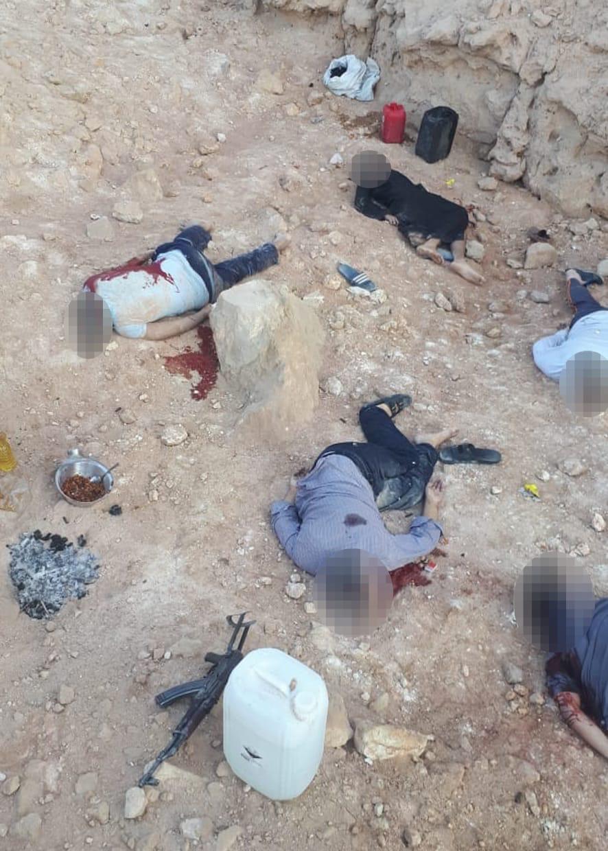 مقتل 9 عناصر ارهابية بكهف جبلى