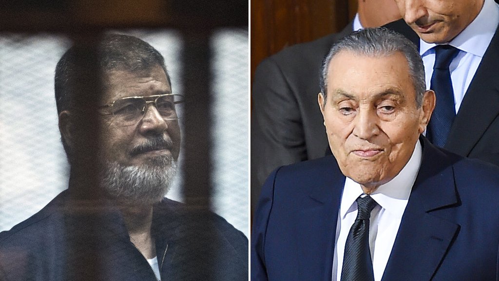 حسني مبارك ومحمد مرسي