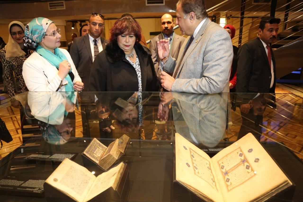 عبد الدايم تتفقد دار الكتب وتعلن استعادة مصر لمخطوط السلطان الغورى