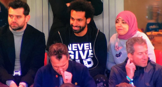 محمد صلاح وزوجته