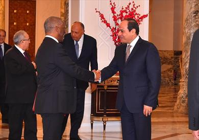 الرئيس السيسى يستقبل رئيس آلية الاتحاد الإفريقي