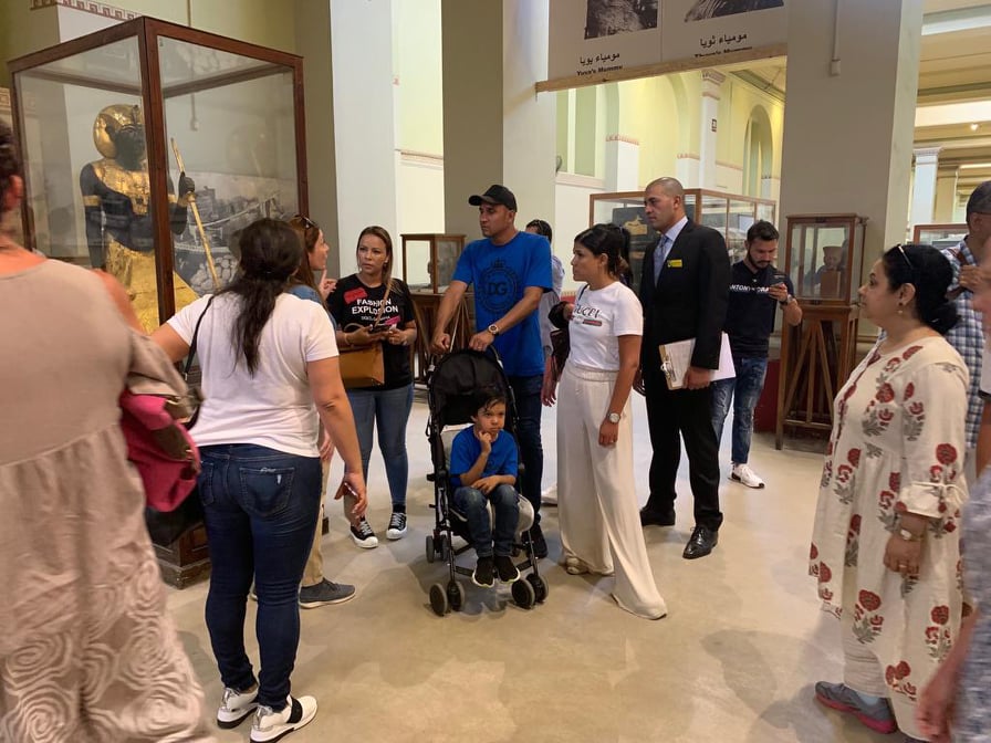 نافاس يزور المتحف المصري