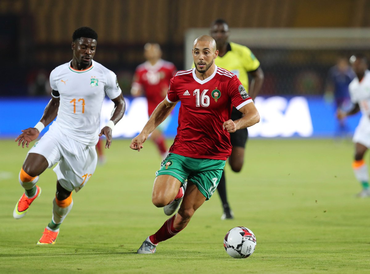 أمرابط أفضل لاعب في مباراة المغرب وكوت ديفوار