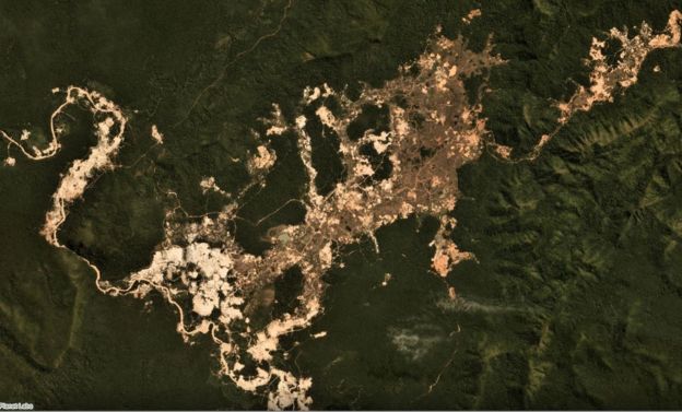 صور فضائية تظهر مدى الدمار الذي يسببه التعدين لغابات الأمازون