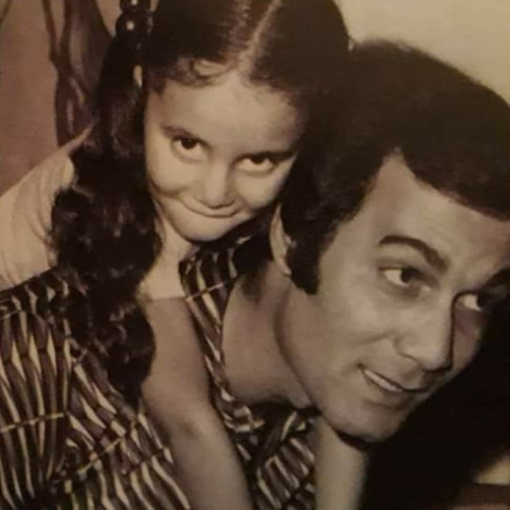 رانيا محمود يس مع والدها