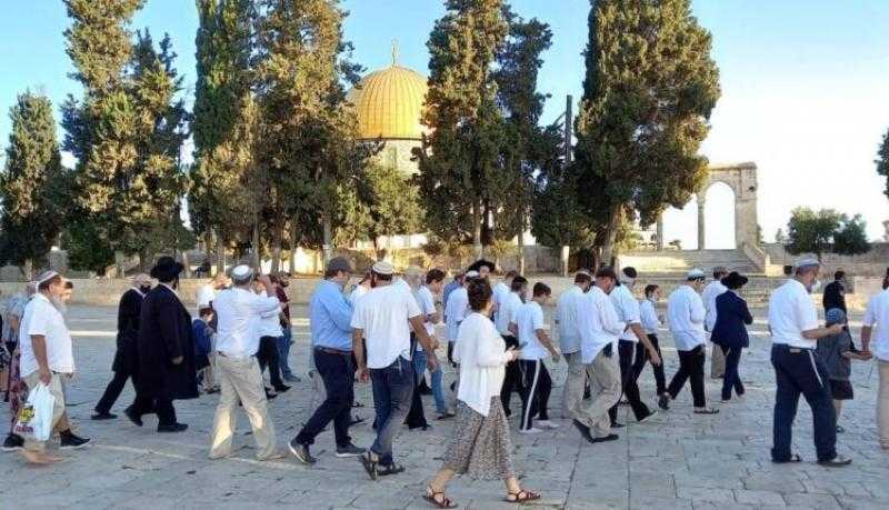 عاجل.. في عيد الفصح.. عشرات المستوطنين يقتحمون باحات المسجد الأقصى